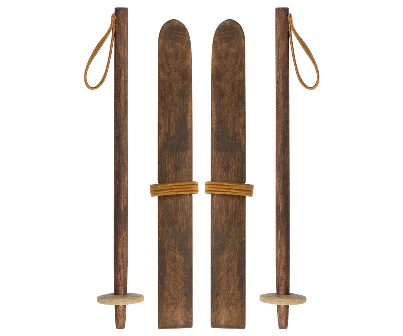 Maileg Ski & Ski Poles, for Big Sister and Brother