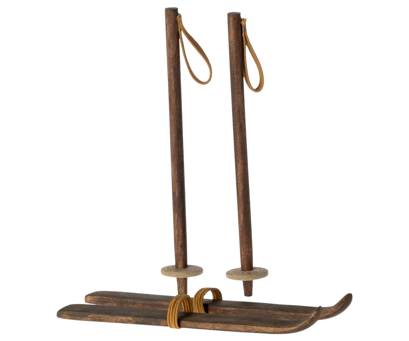 Maileg Ski & Ski Poles, for Big Sister and Brother