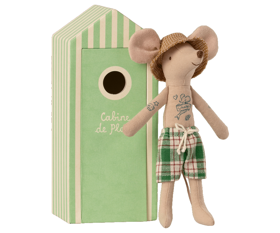 Maileg Beach Mice, Cabine de Plage - Multiple Options
