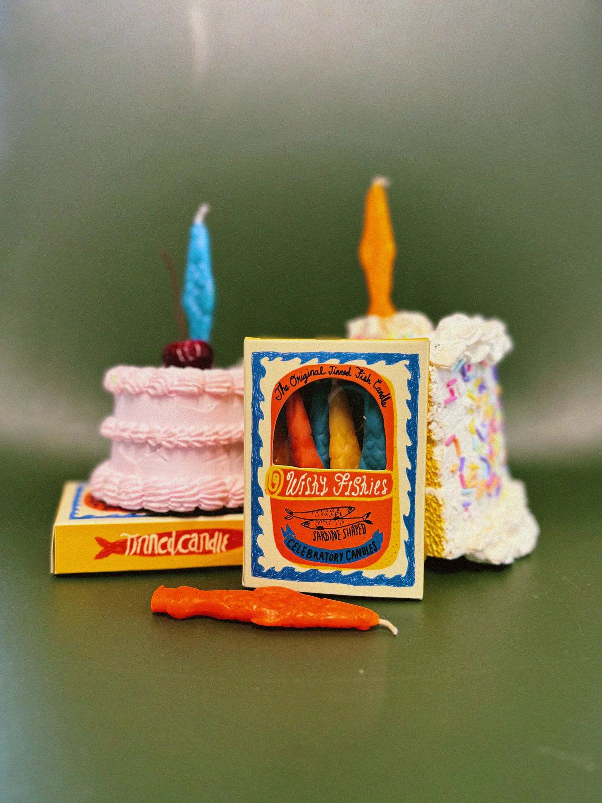 Tinned Fish Candles, Wishy Fish Sardine Celebratory Candles