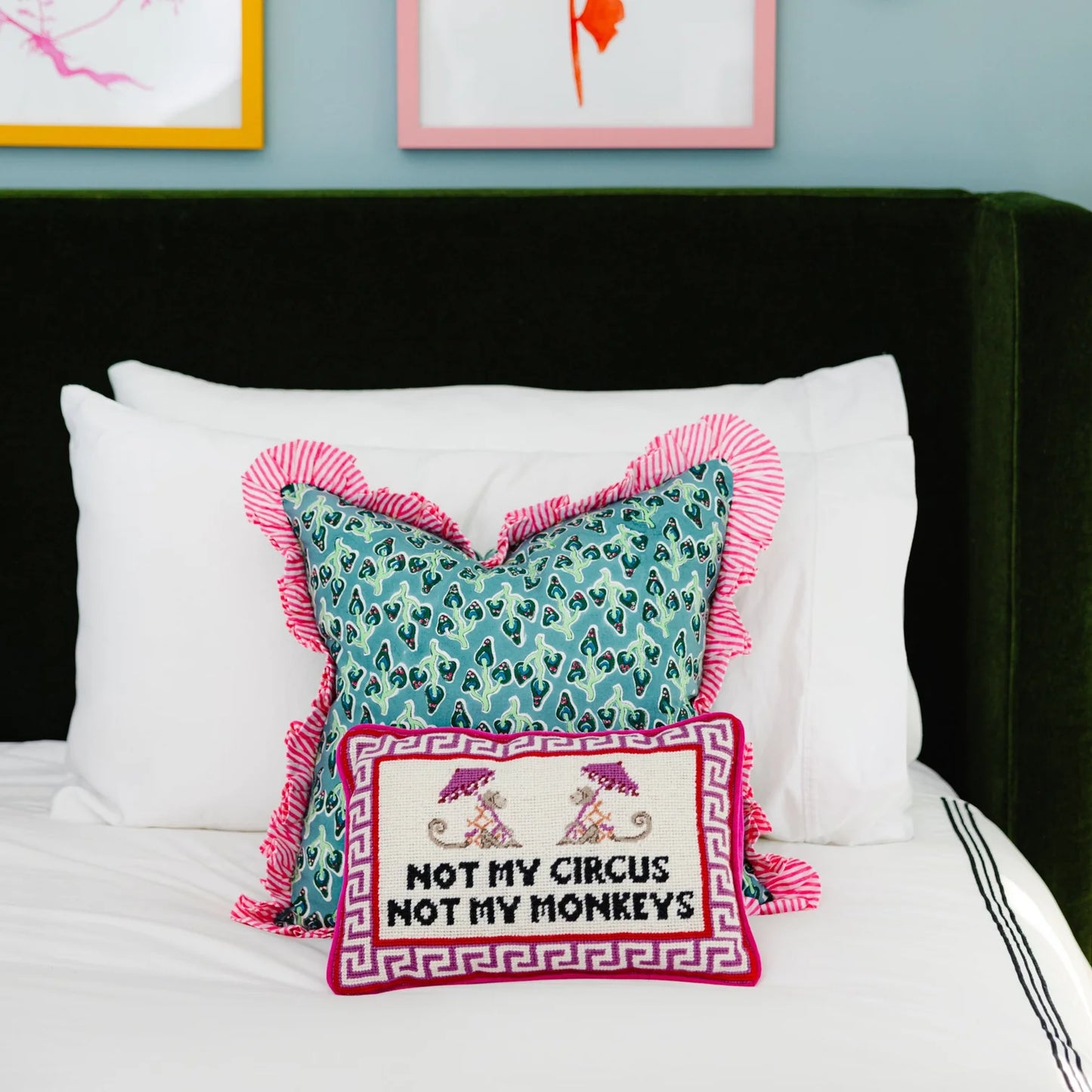 Furbish Needlepoint Pillows - Multiple Options