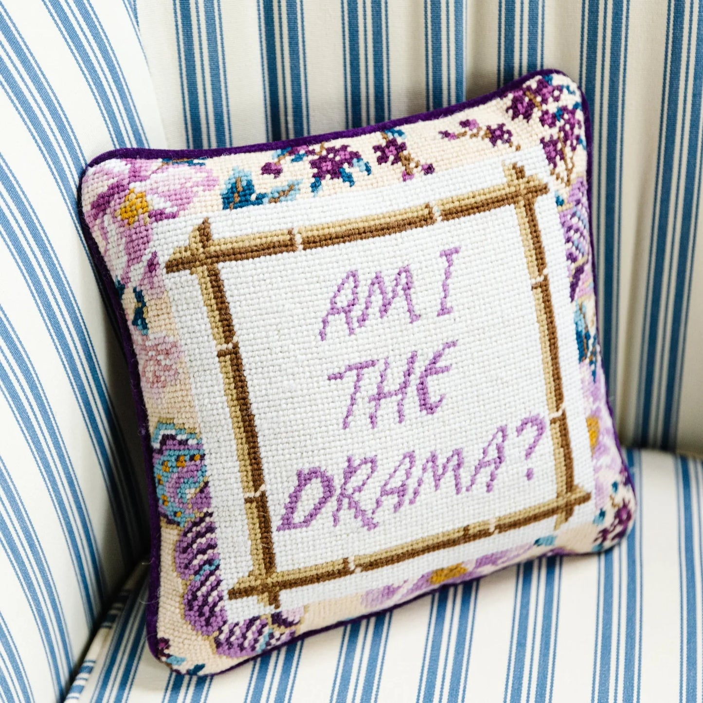 Furbish Needlepoint Pillows - Multiple Options