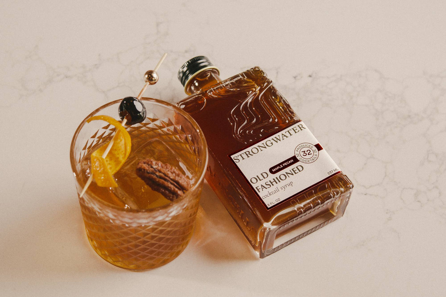 Strongwater Maple Pecan Old Fashioned Cocktail Syrup