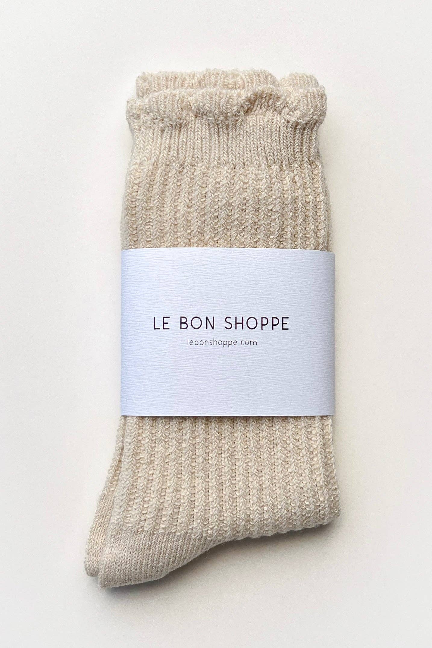 Le Bon Shoppe - Linen Scallop Socks - Multiple Options