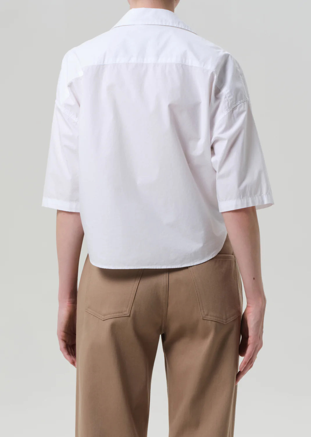 Citizens Of Humanity Frances Cropped Cape Button Up in Optic