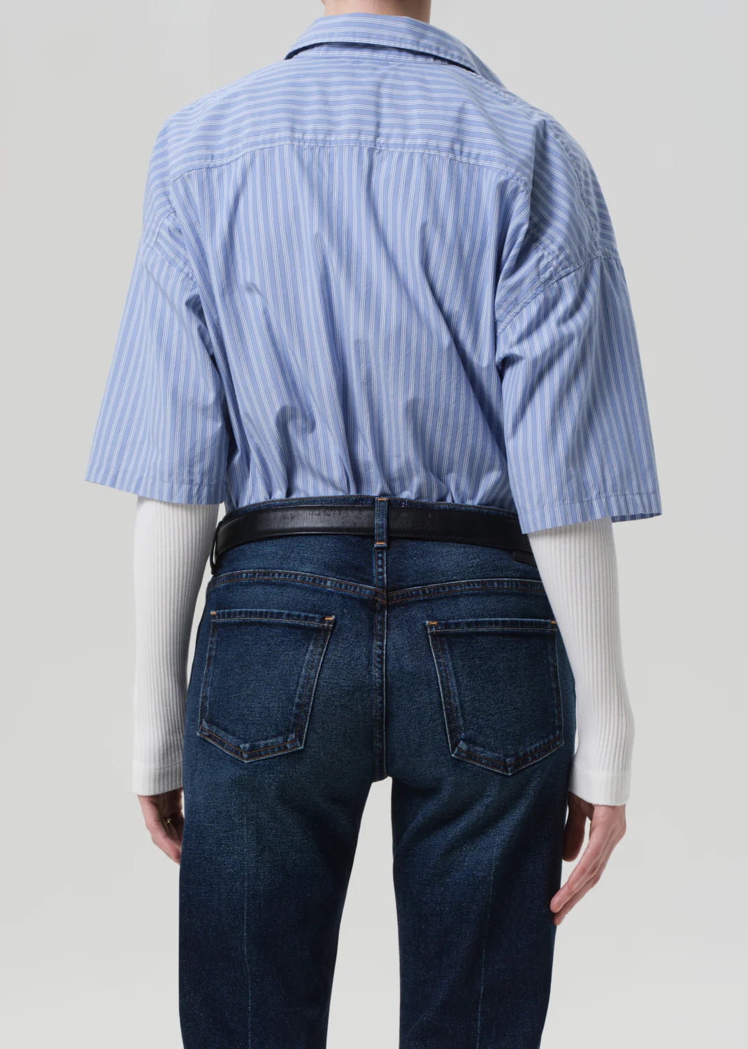 Citizens of Humanity Frances Cropped Cape Button Up in Kindred