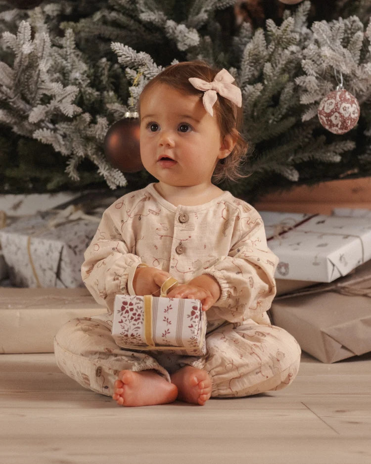 Rylee + Cru Henley Jumpsuit, Kitties/ Antique