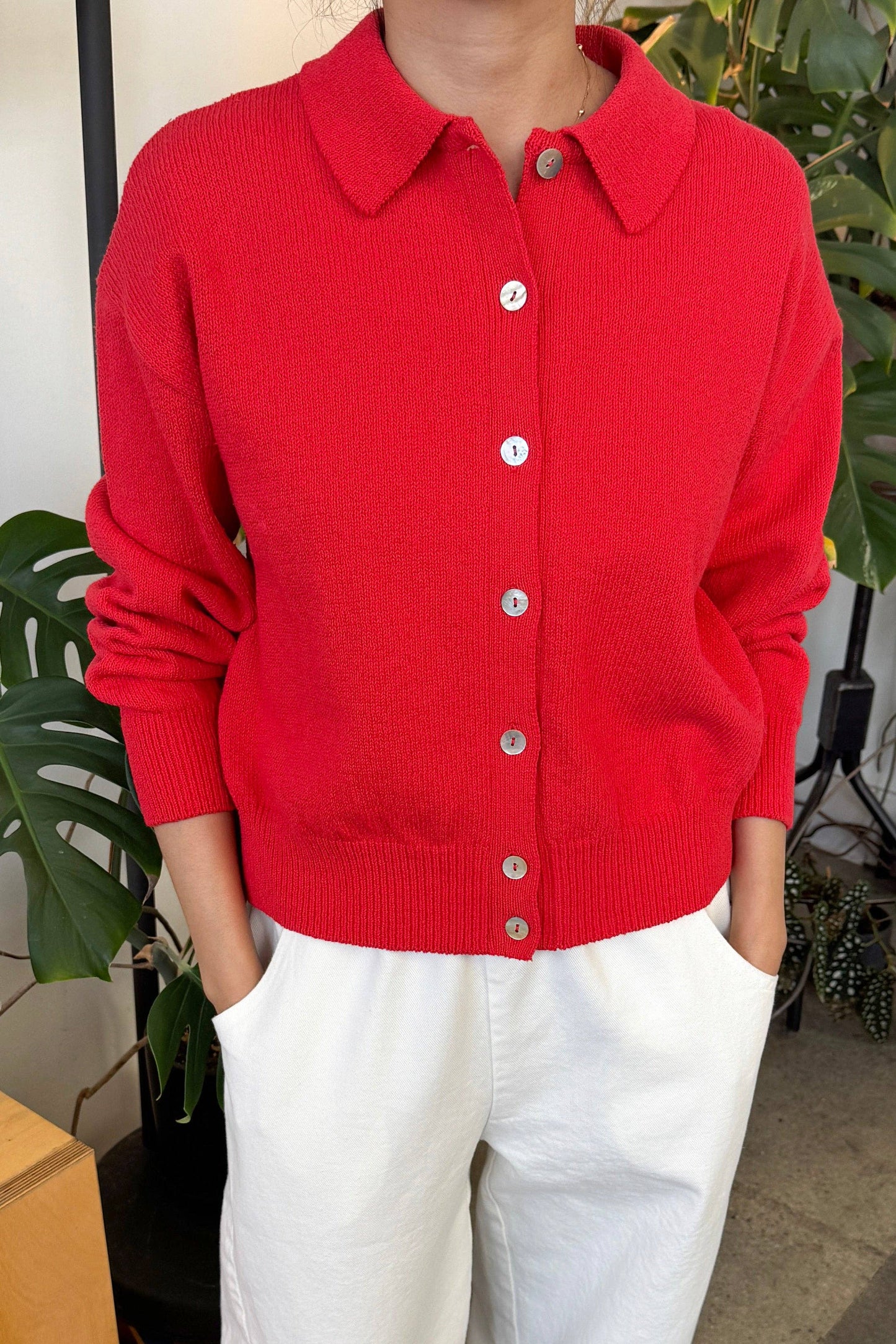 Le Bon Shoppe The Club Cardigan, Chili
