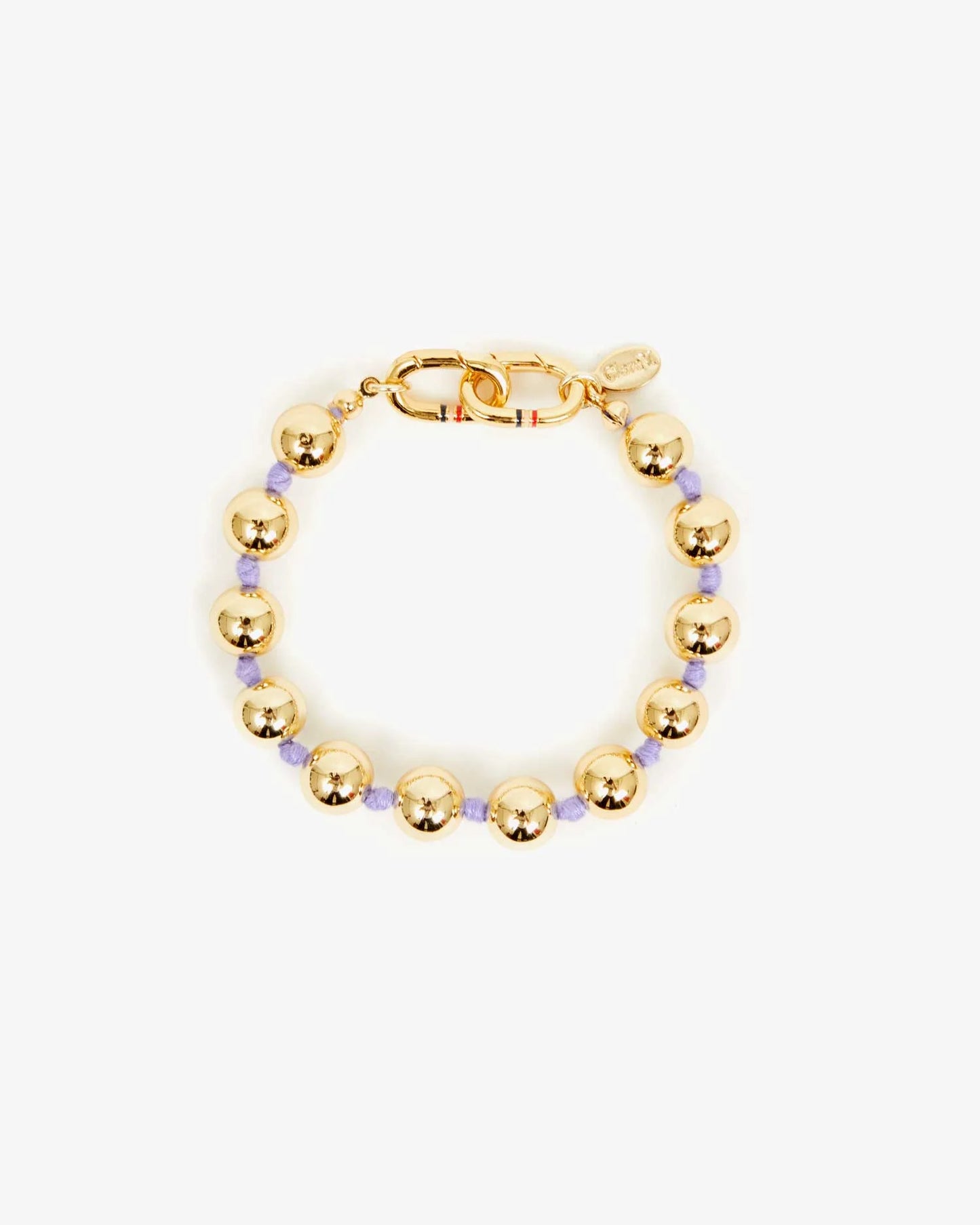 Clare V Beaded Strand Bracelet, Gold