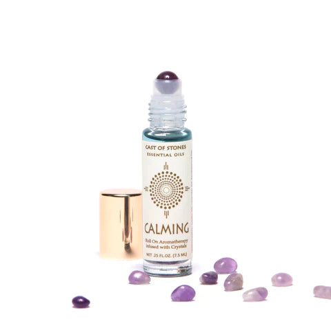 Cast of Stones Essential Oil Roll On w/ Crystals - Multiple Options