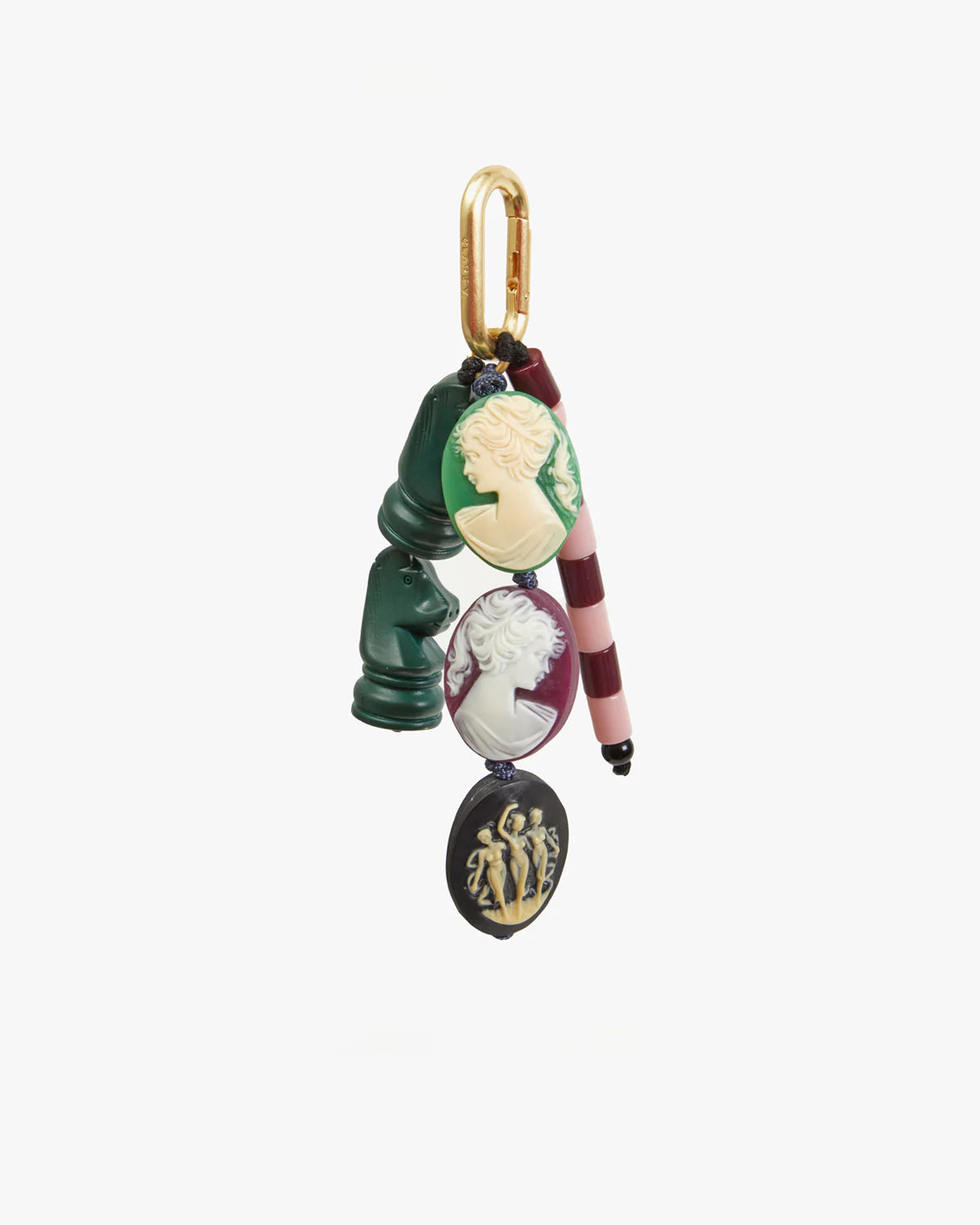 Clare V Cameo Fob, Multi Color