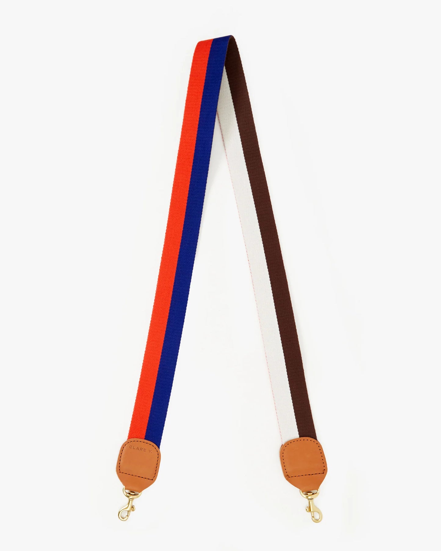 Clare V Crossbody Strap, Multi Two-Tone Stripe