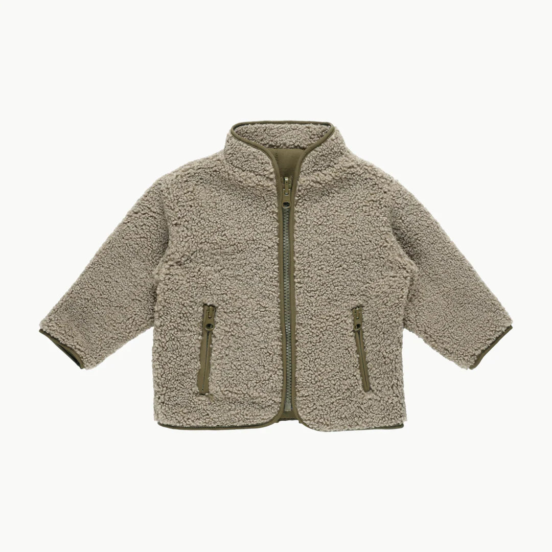 Quincy Mae Shearling Zip Jacket - Multiple Options