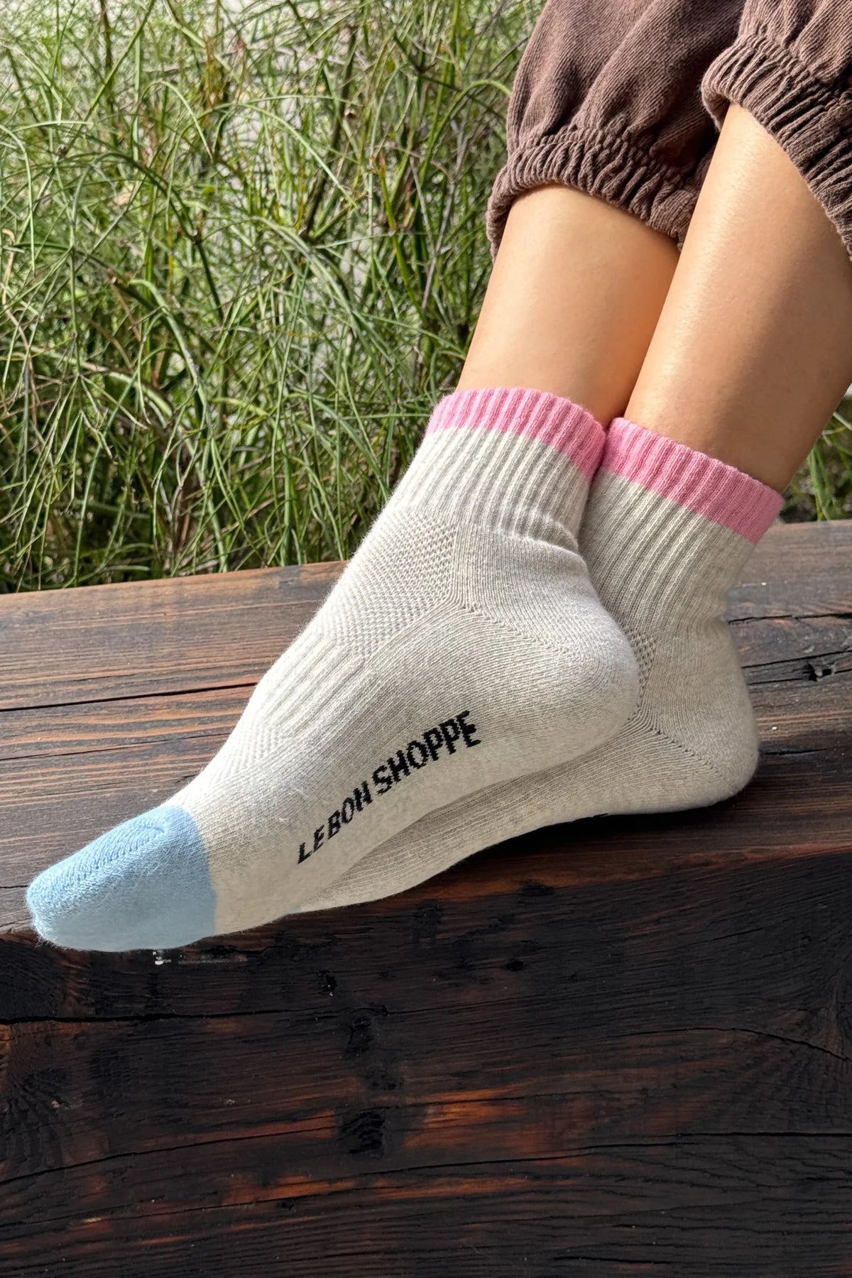 Le Bon Shoppe Color Block Girlfriend Sock - Multiple Options