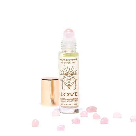 Cast of Stones Essential Oil Roll On w/ Crystals - Multiple Options