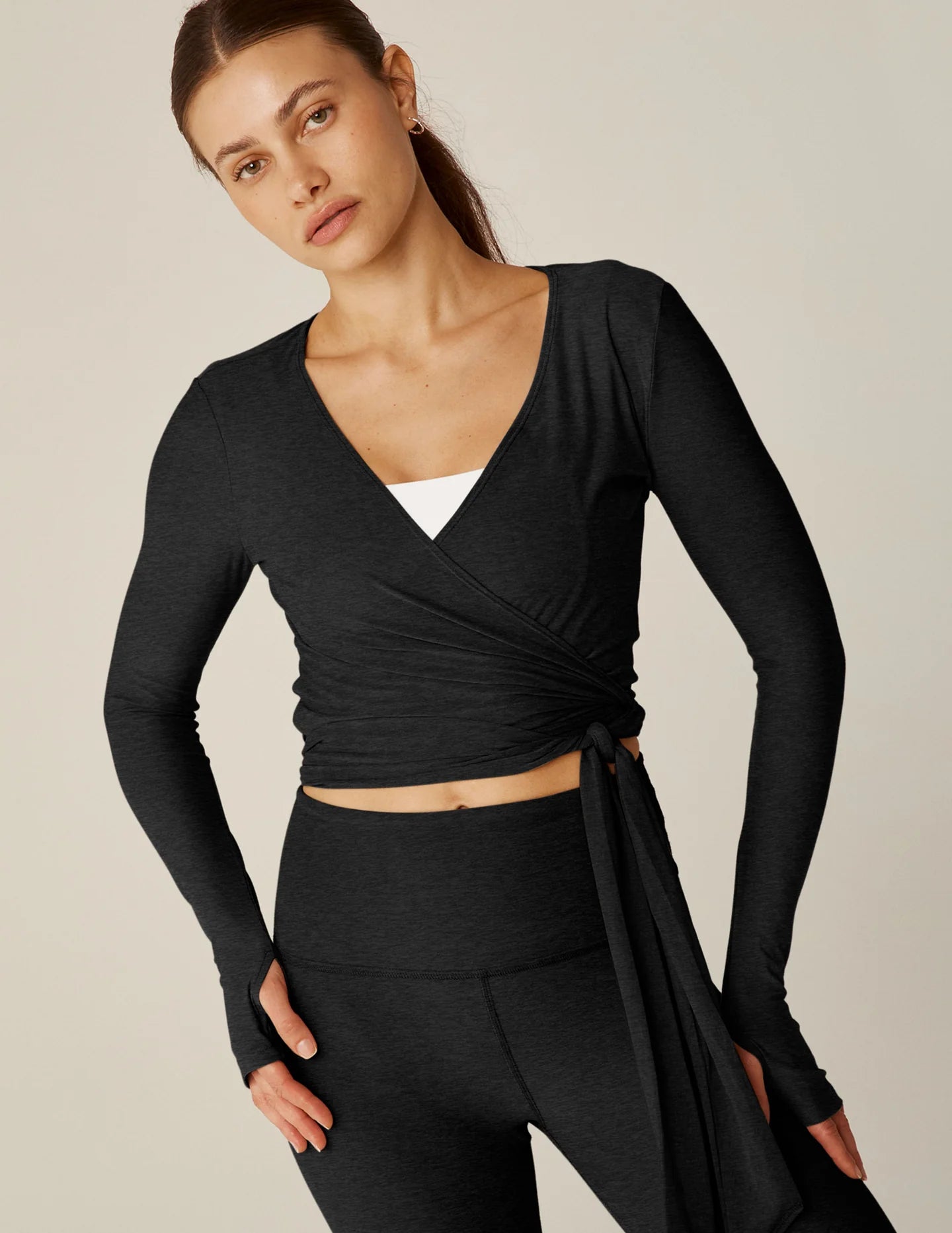 Beyond Yoga Featherweight Waist No Time Wrap Top - Multiple Options
