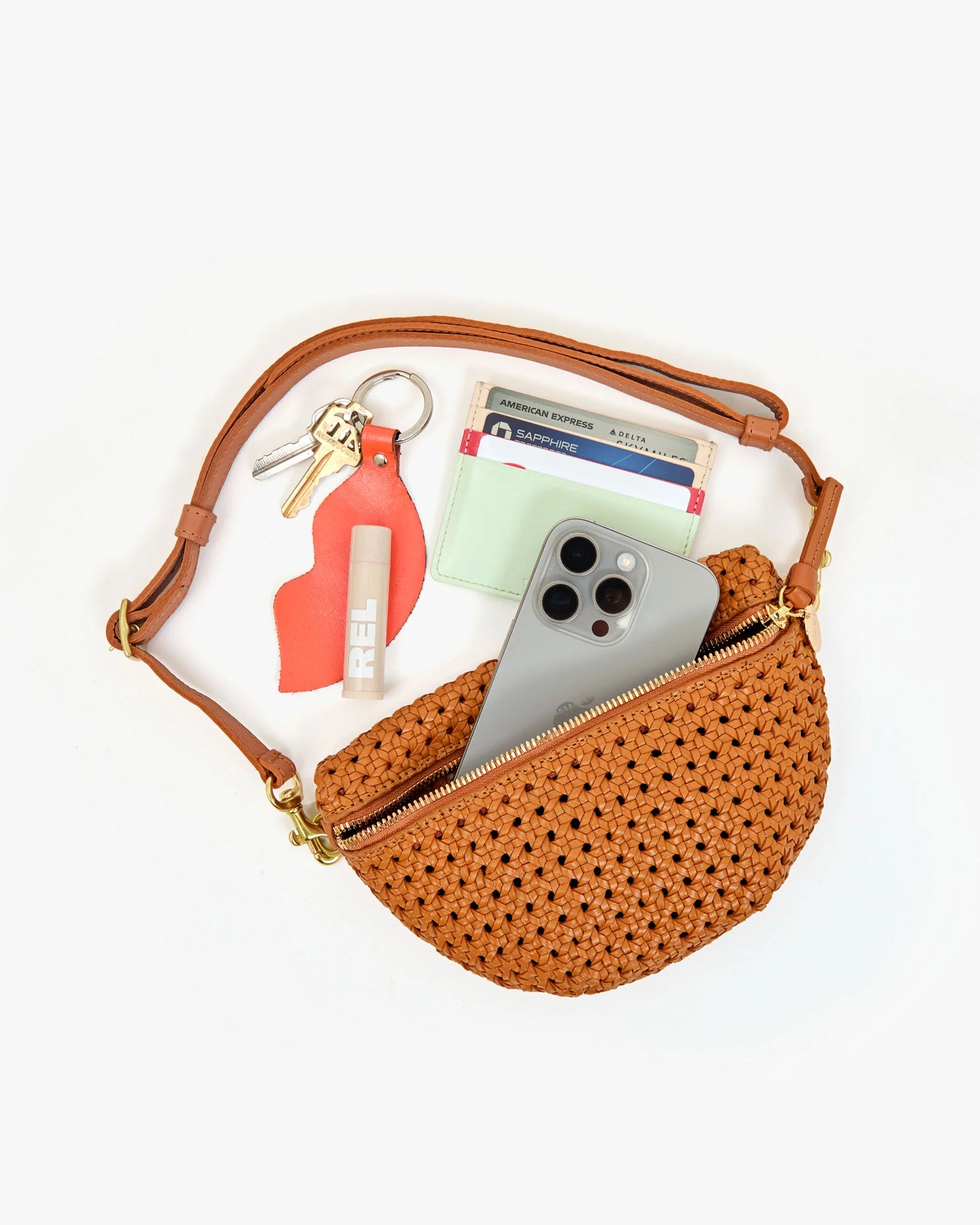 Clare V Petite Fanny, Rattan/Tan