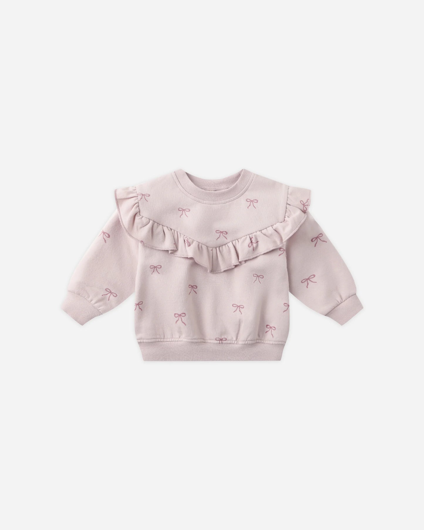 Quincy Mae Ruffle Fleece Sweatshirt - Multiple Options