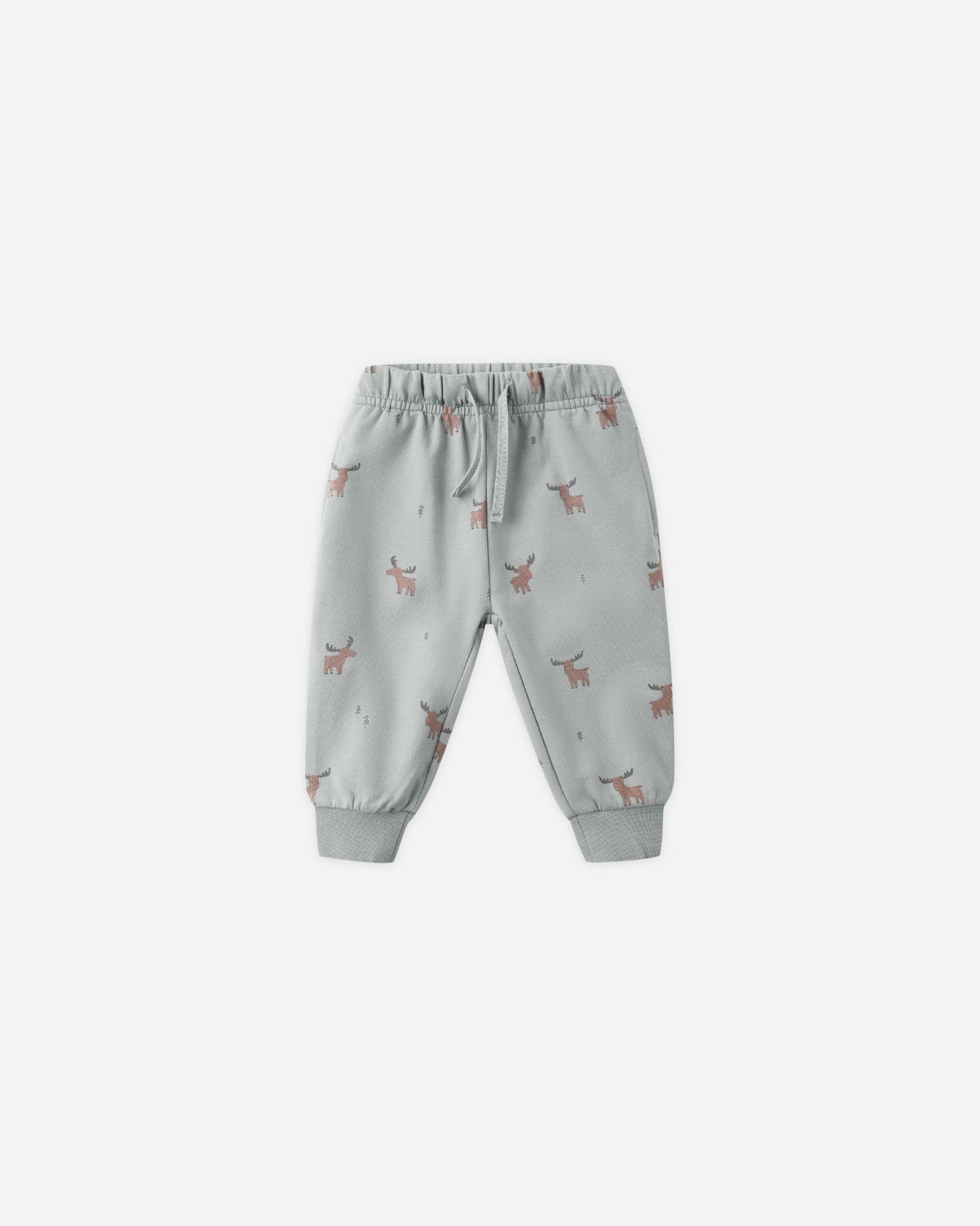 Quincy Mae Relaxed Sweatpants, Moose/Blue