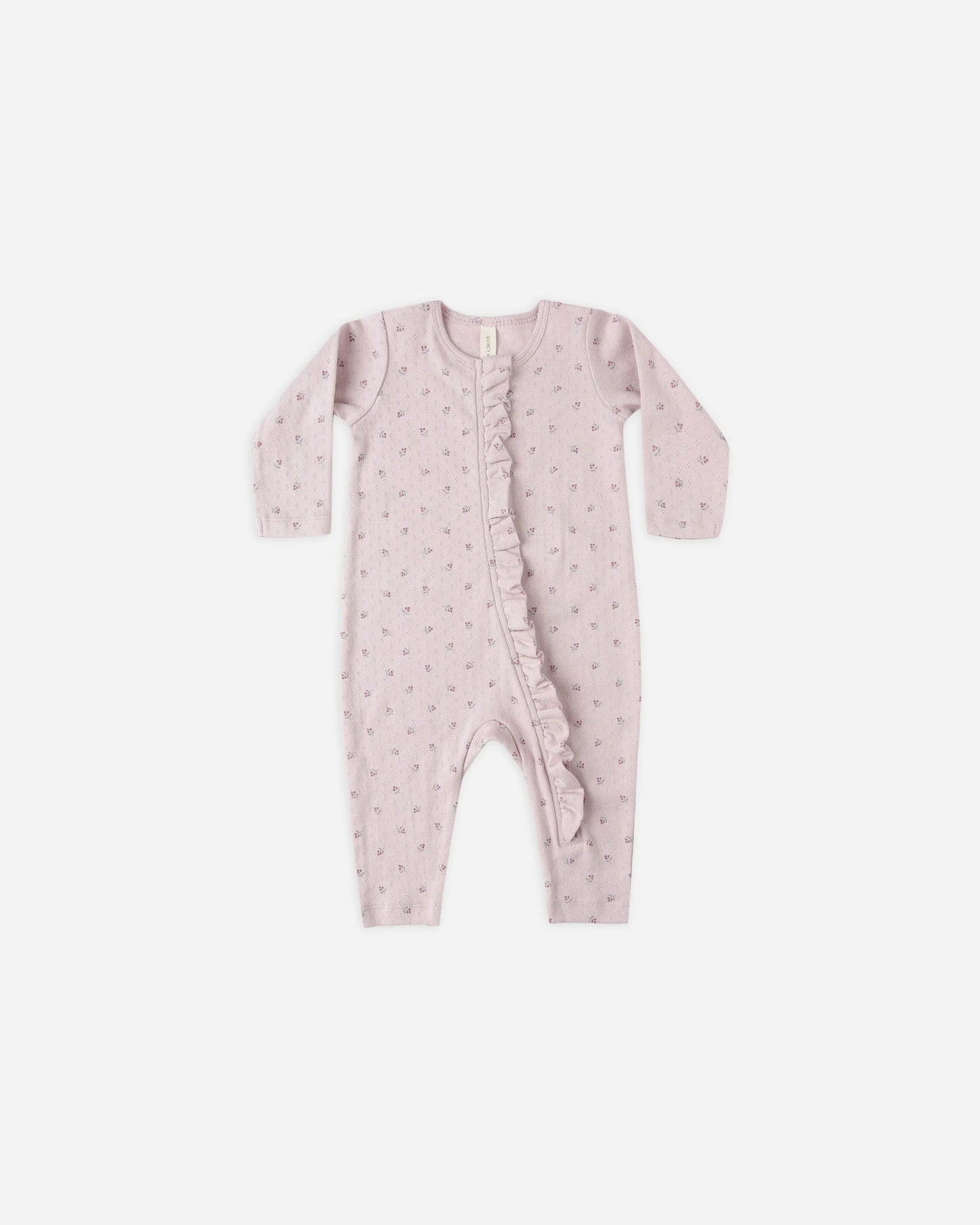 Quincy Mae Ruffle Jumpsuit, Lilac Ditsy
