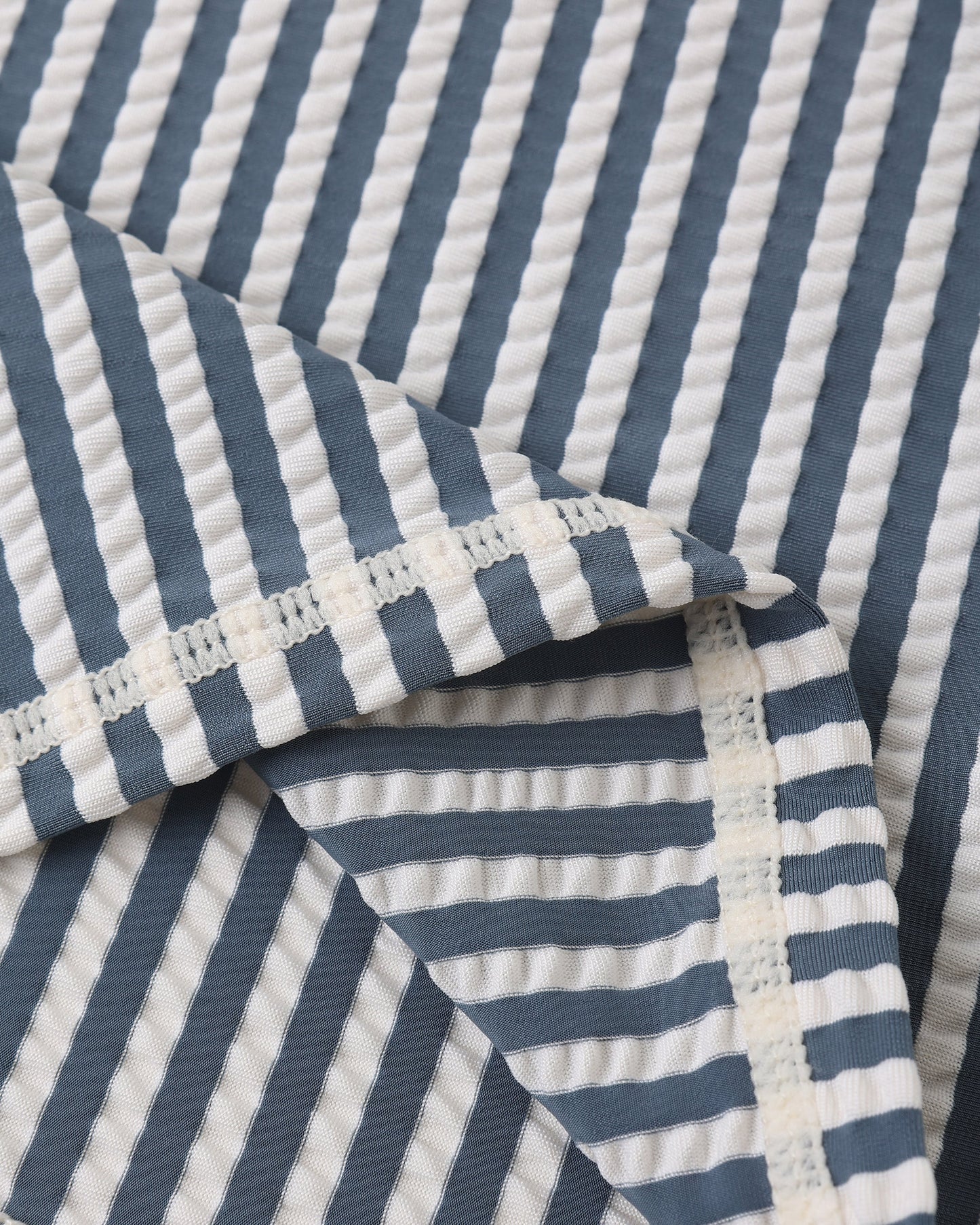 Rylee + Cru Boys Rashguard Set Navy Stripe/Navy