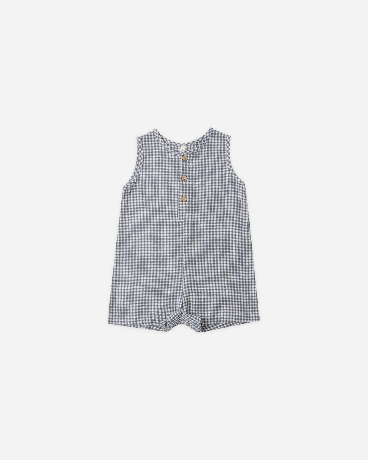 Rylee + Cru Mavrick Romper Marine Gingham