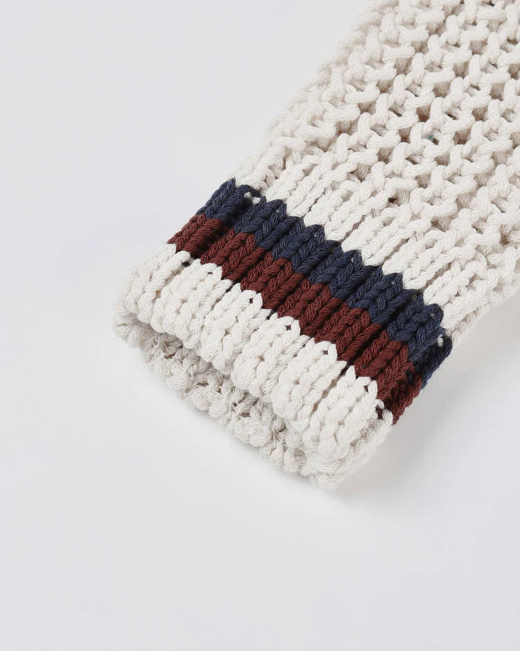 Rylee + Cru Collegiate Cardigan, Natural