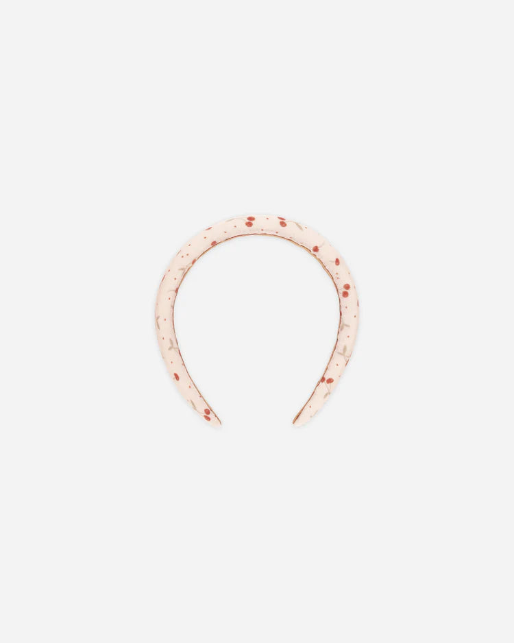 Rylee + Cru Padded Headband, Shell/ Cherries