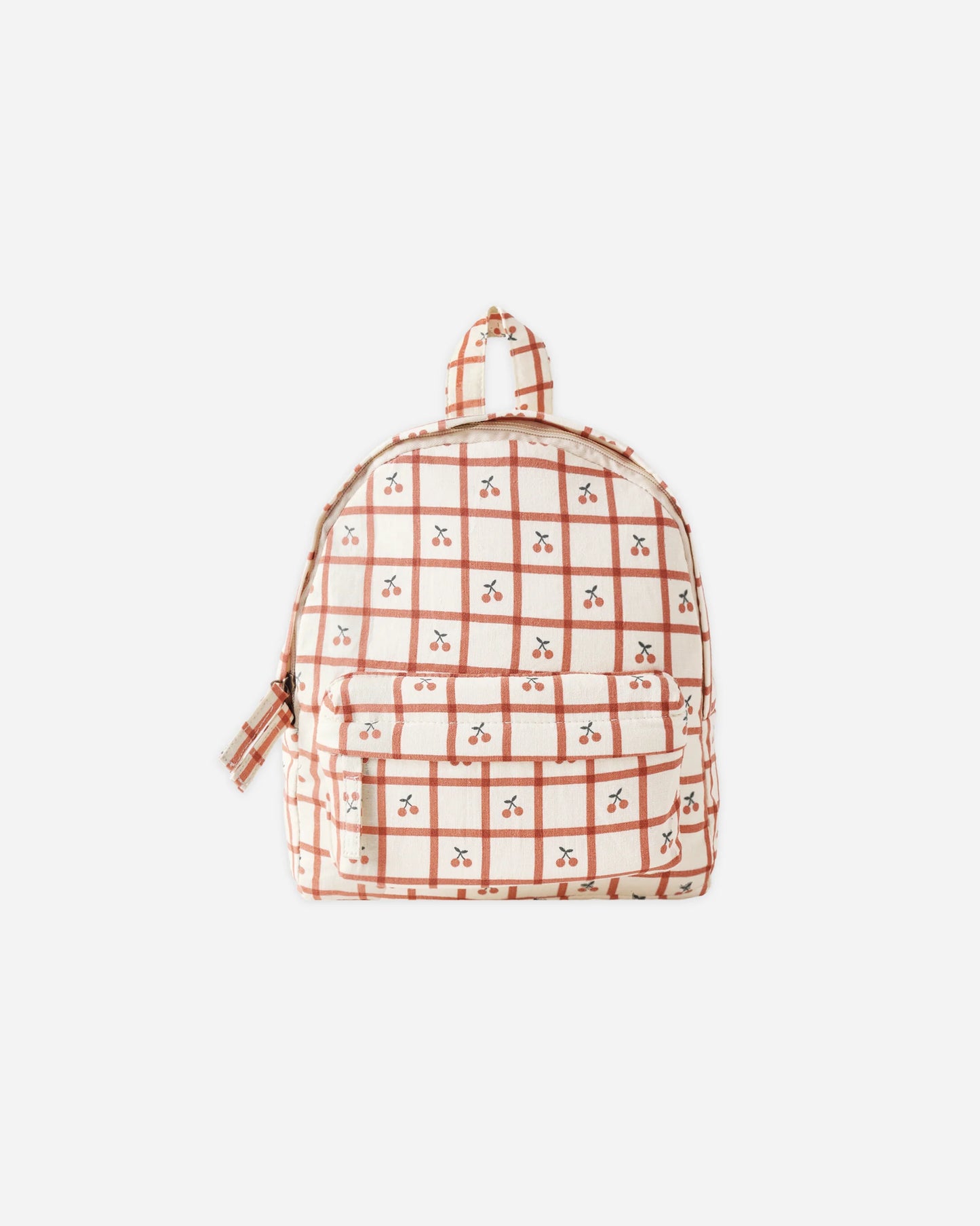 Rylee + Cru Mini Backpack Cherry Check/Natural