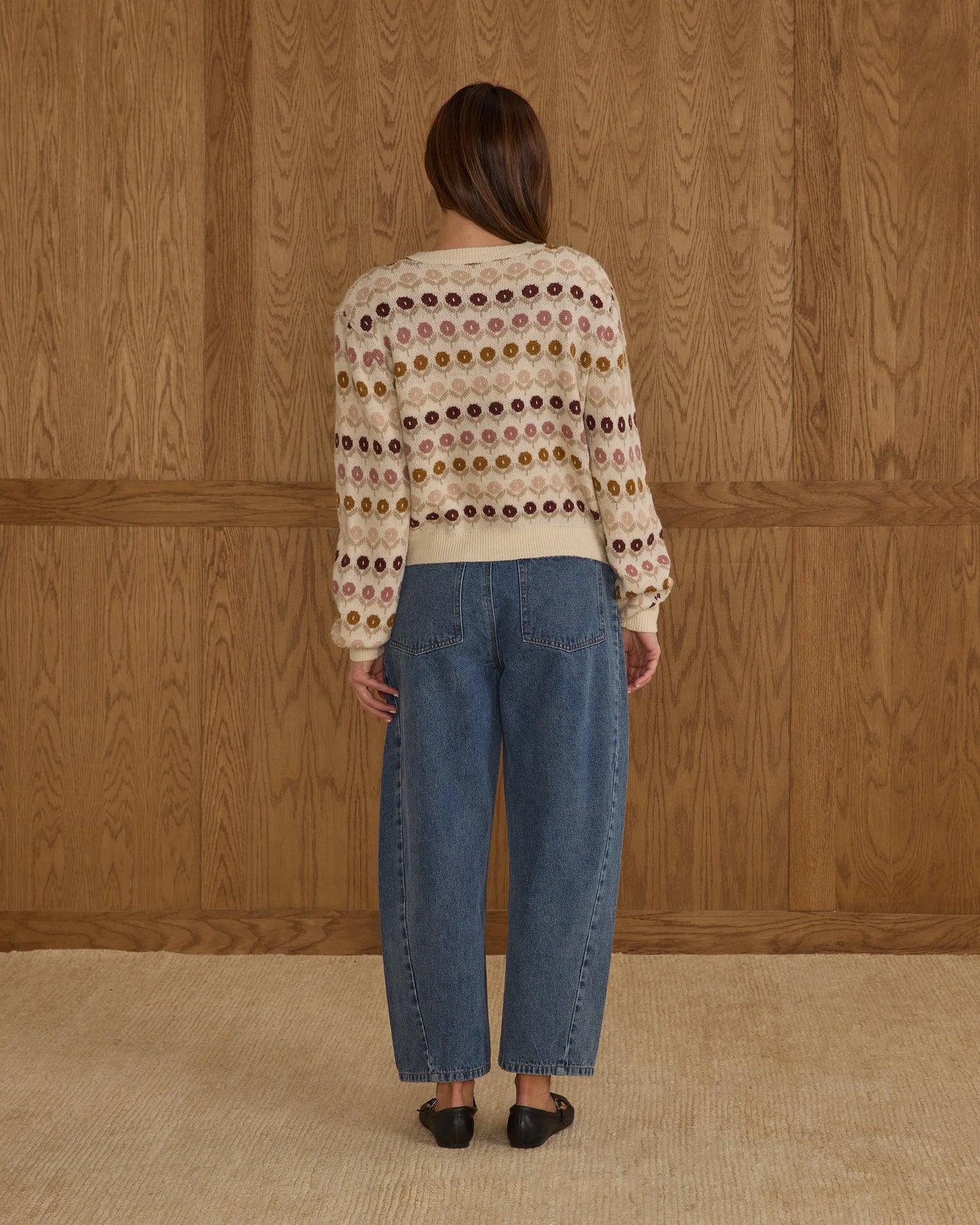 Rylee + Cru Women's Cheyenne Cardigan, Floral Jacquard