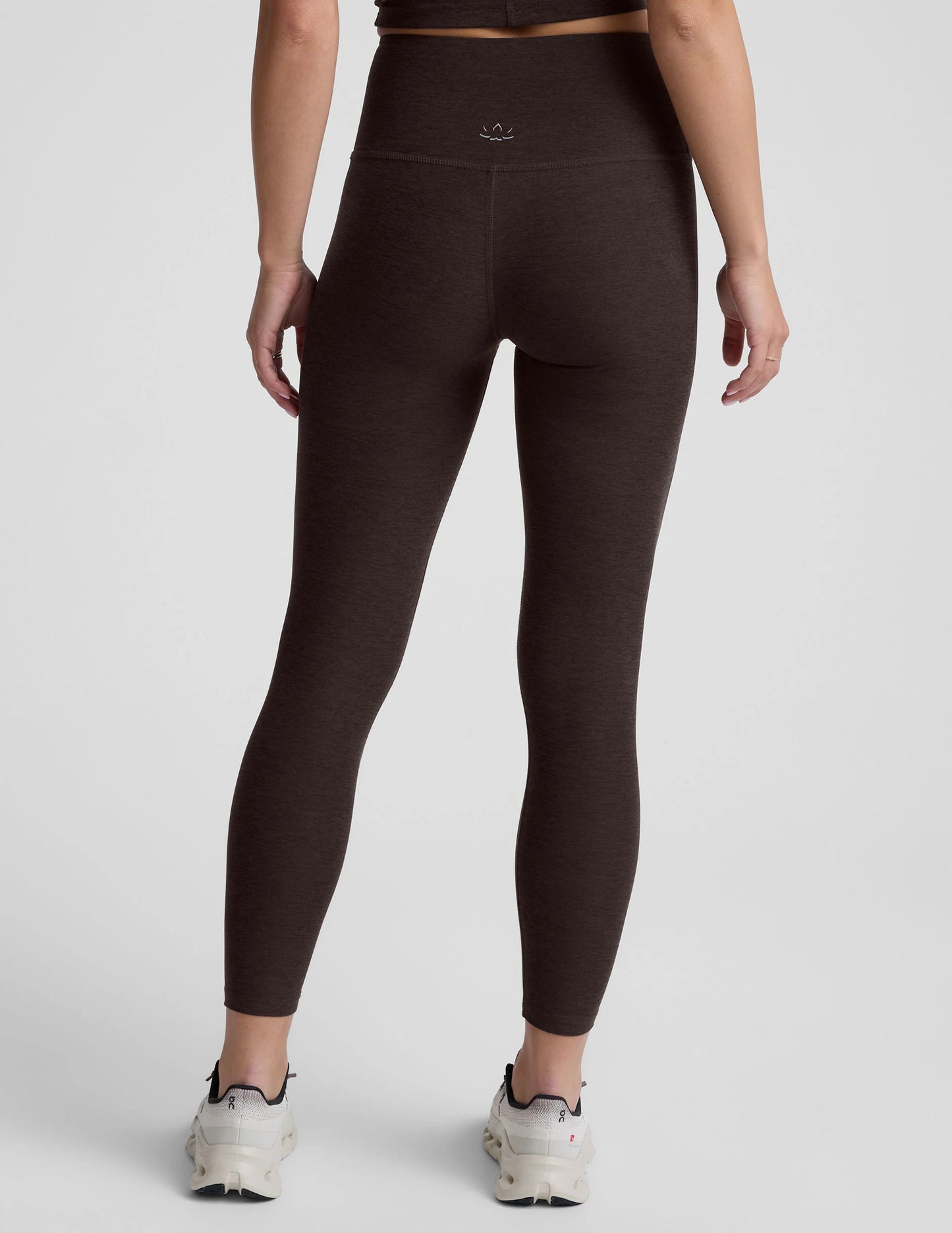 Beyond Yoga Spacedye Caught in the Midi High-Waisted Leggings, Dark Chocolate Heather