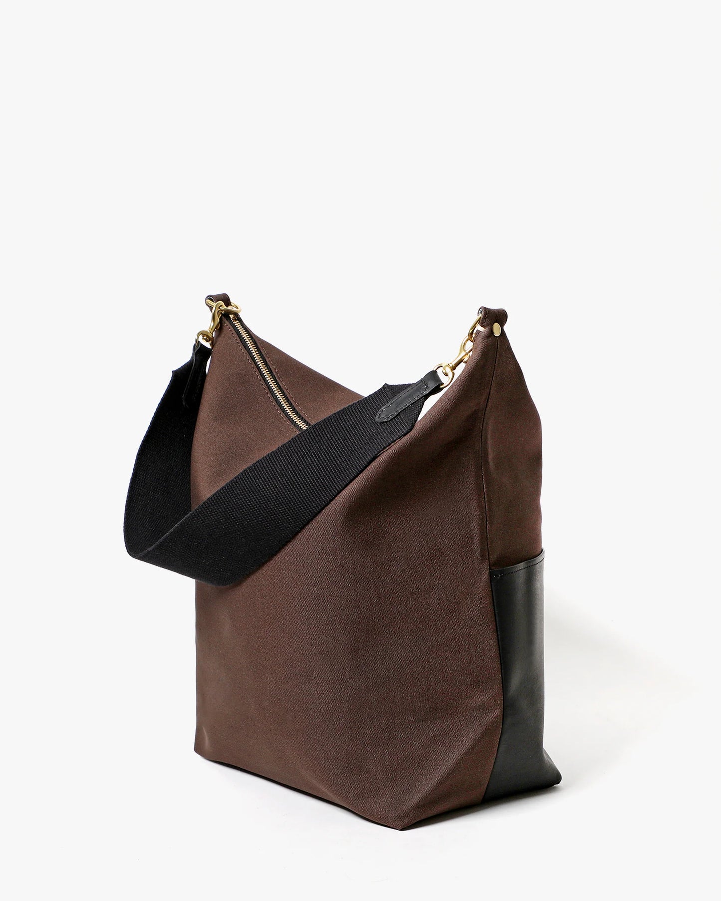 Clare V Sophie, Canvas W/ Vegan Leather, Kalamata/Black