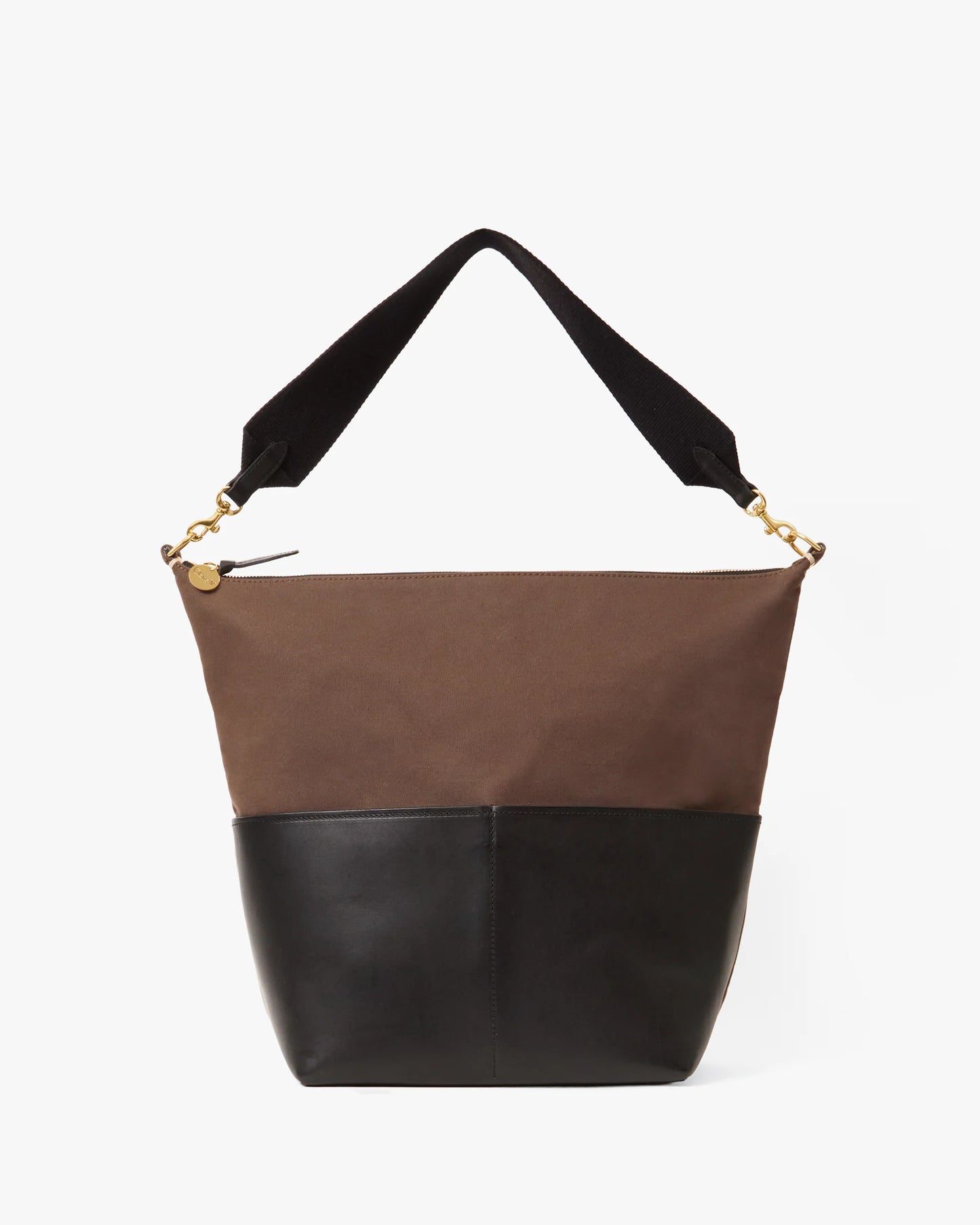 Clare V Sophie, Canvas W/ Vegan Leather, Kalamata/Black