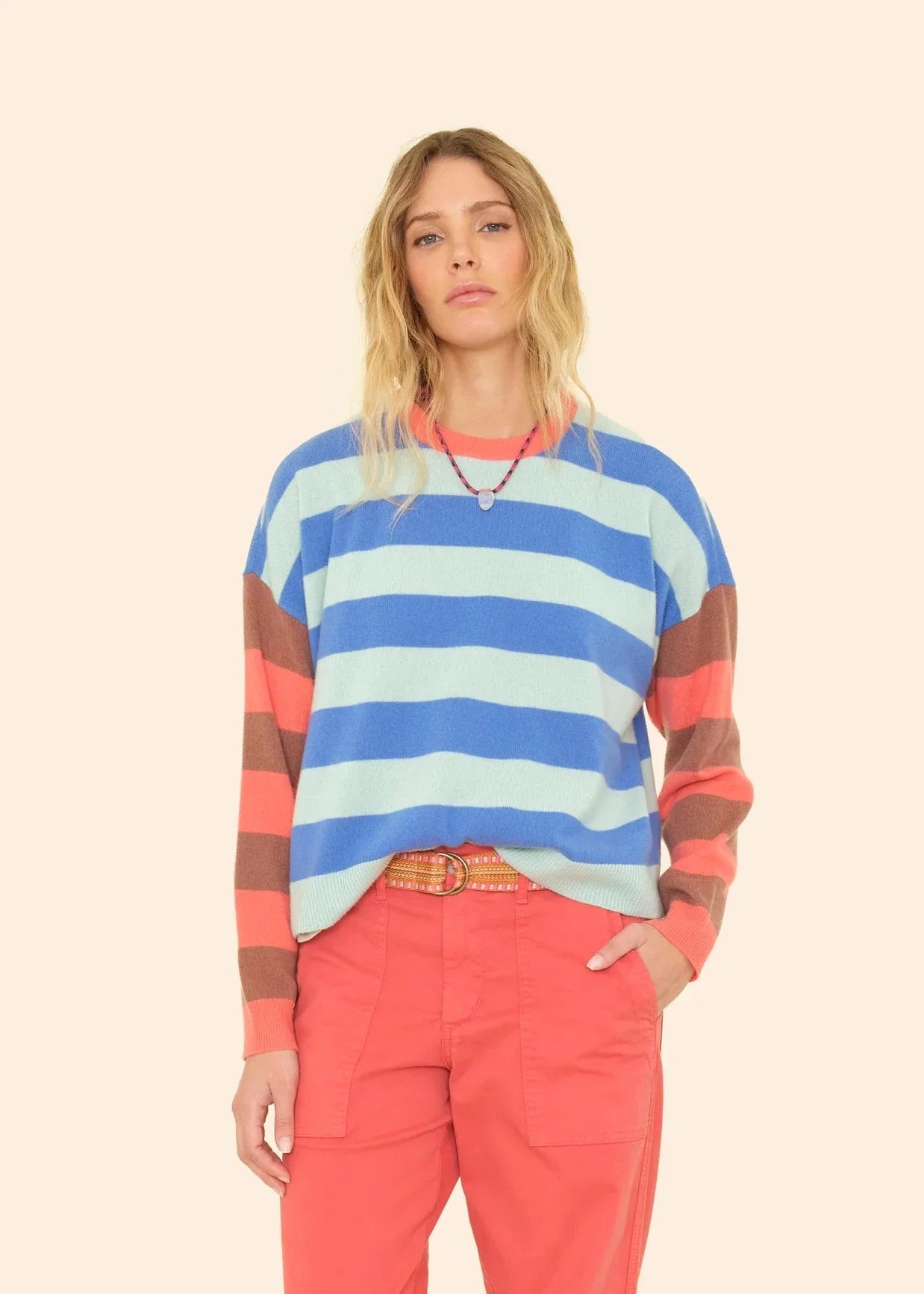 XIRENA Lela Sweater, Bluebird Stripes
