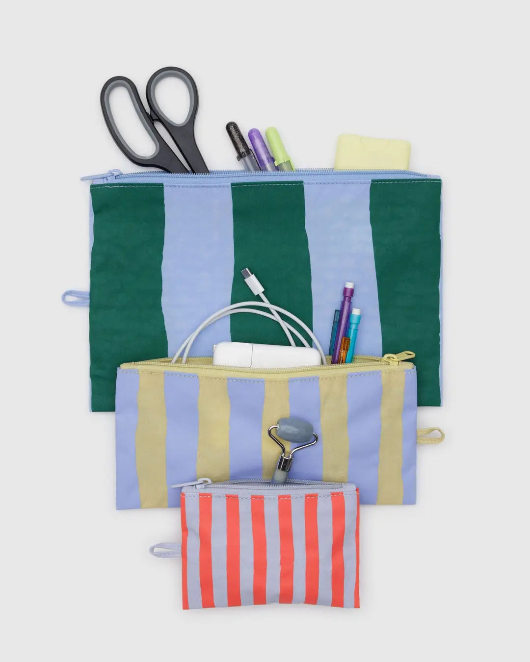 Baggu Flat Pouch Set - Multiple Options