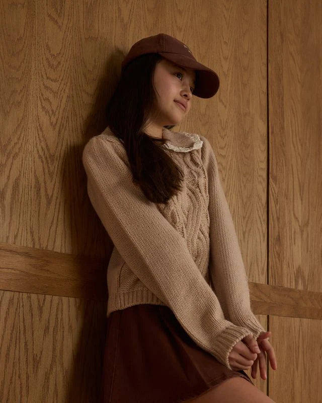 Rylee + Cru Alice Sweater, Heathered Antique