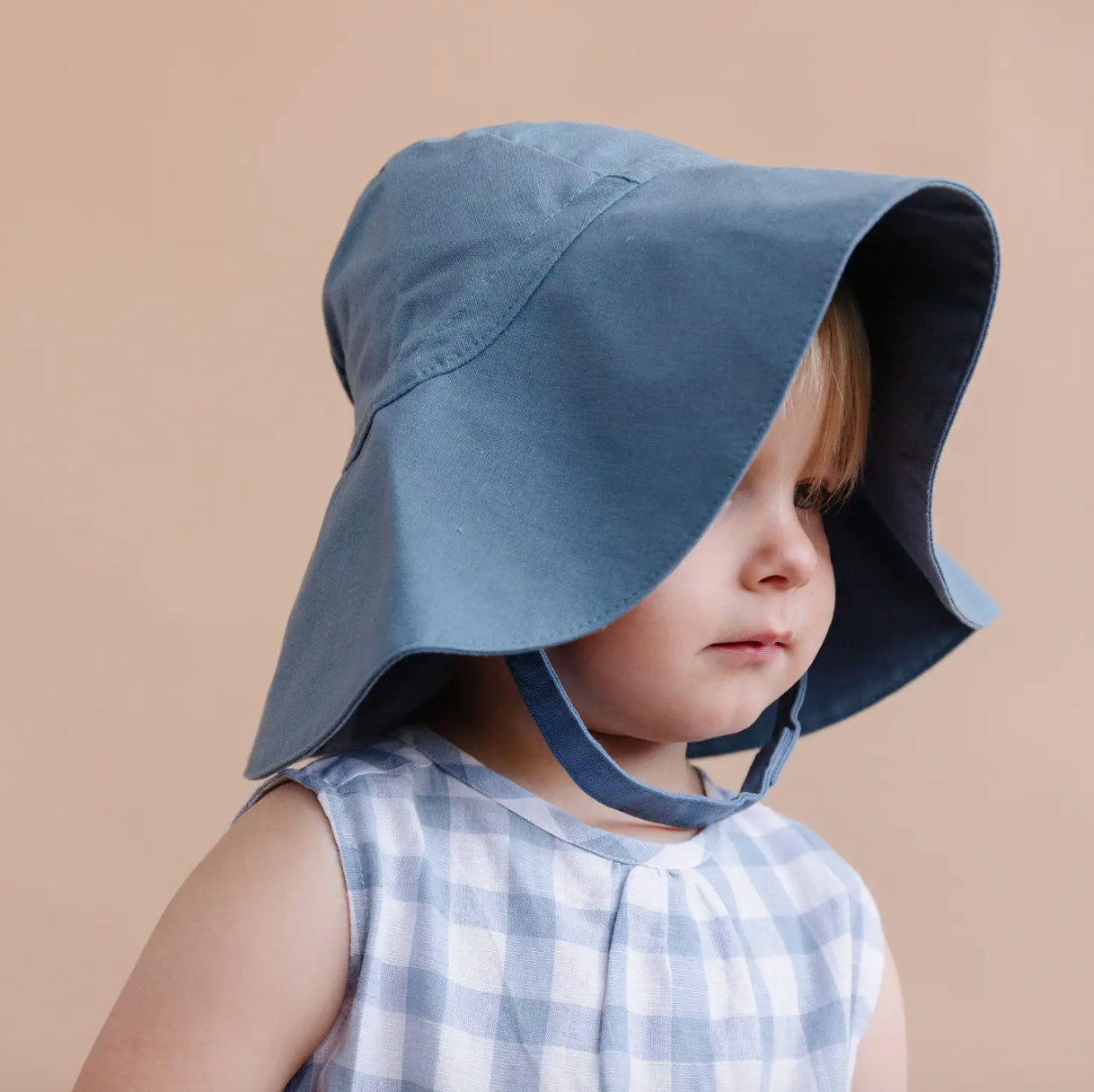 The Blueberry Hill Wide-Brim Sunhat /Cotton Linen Kids & Baby Hat - Multiple Options