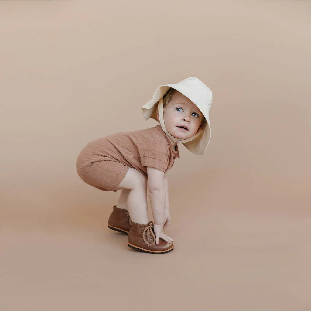 The Blueberry Hill Wide-Brim Sunhat /Cotton Linen Kids & Baby Hat - Multiple Options