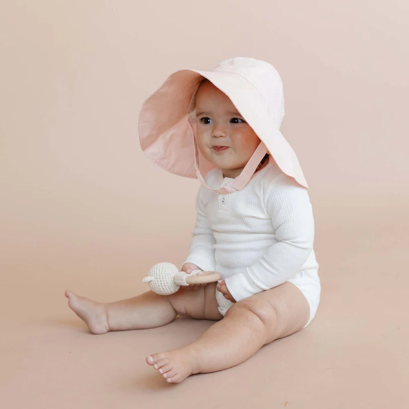 The Blueberry Hill Wide-Brim Sunhat /Cotton Linen Kids & Baby Hat - Multiple Options