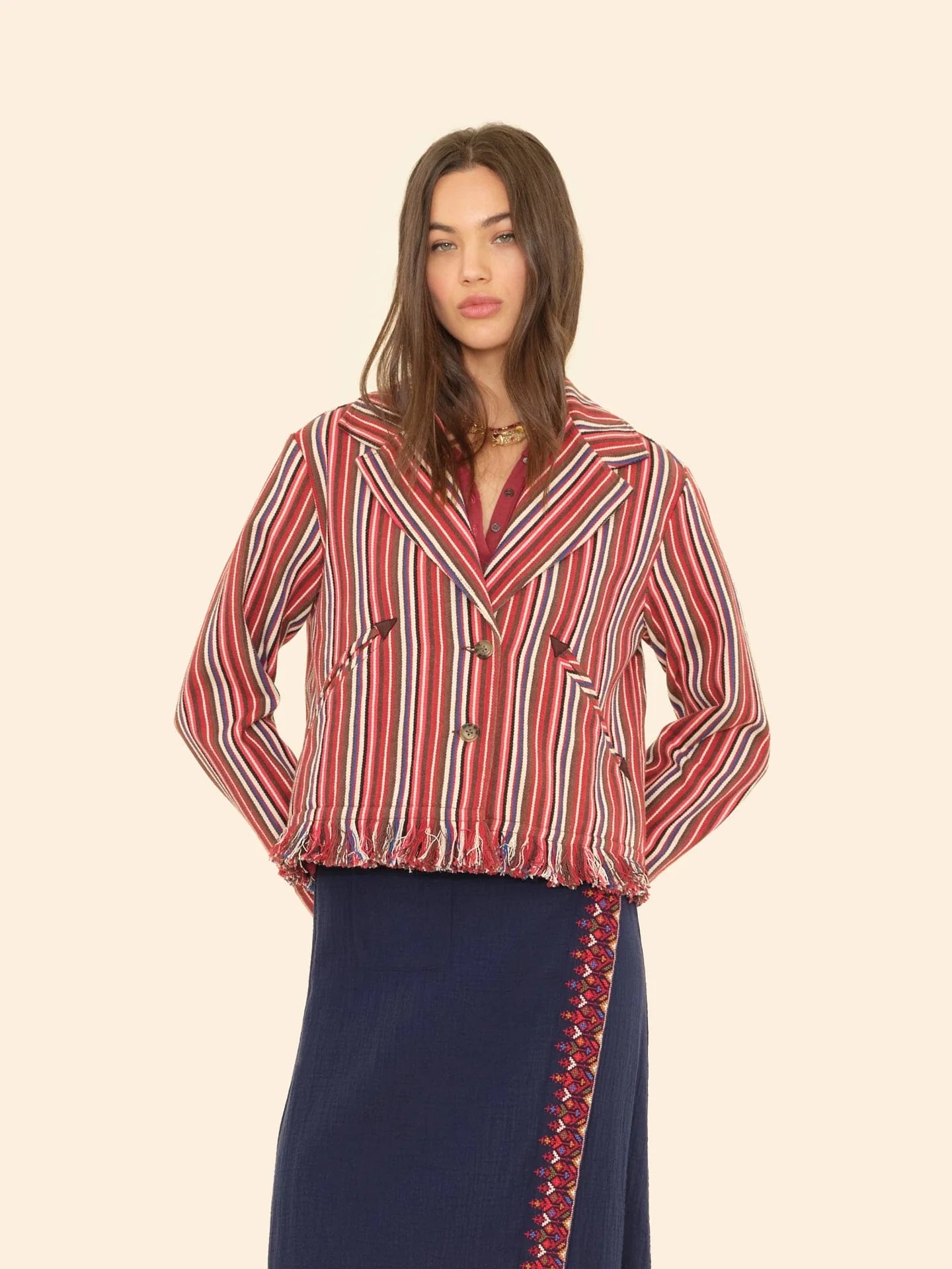 Xirena Garett Jacket, Onyx Stripe