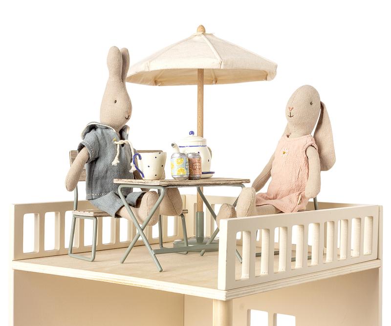 Maileg Garden Set, Table W/Chair & Bench
