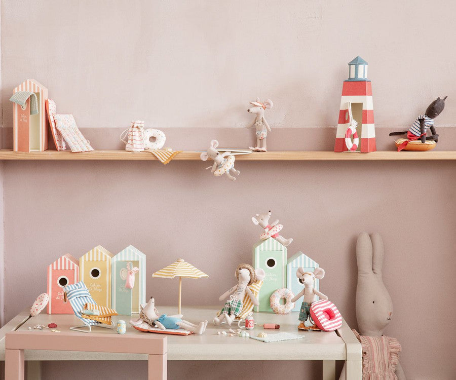 Maileg Beach Mice, Cabine de Plage - Multiple Options