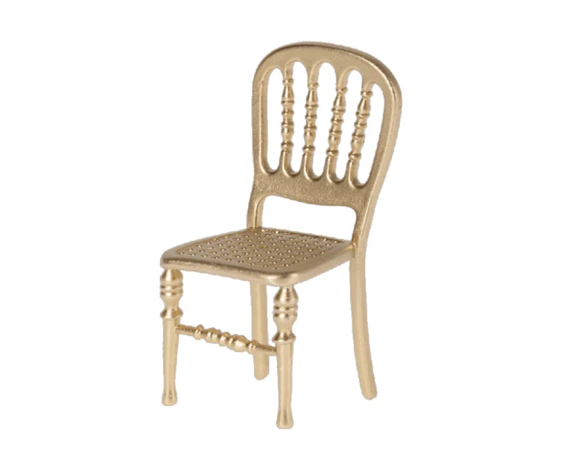 Maileg Chair, Mouse, Gold