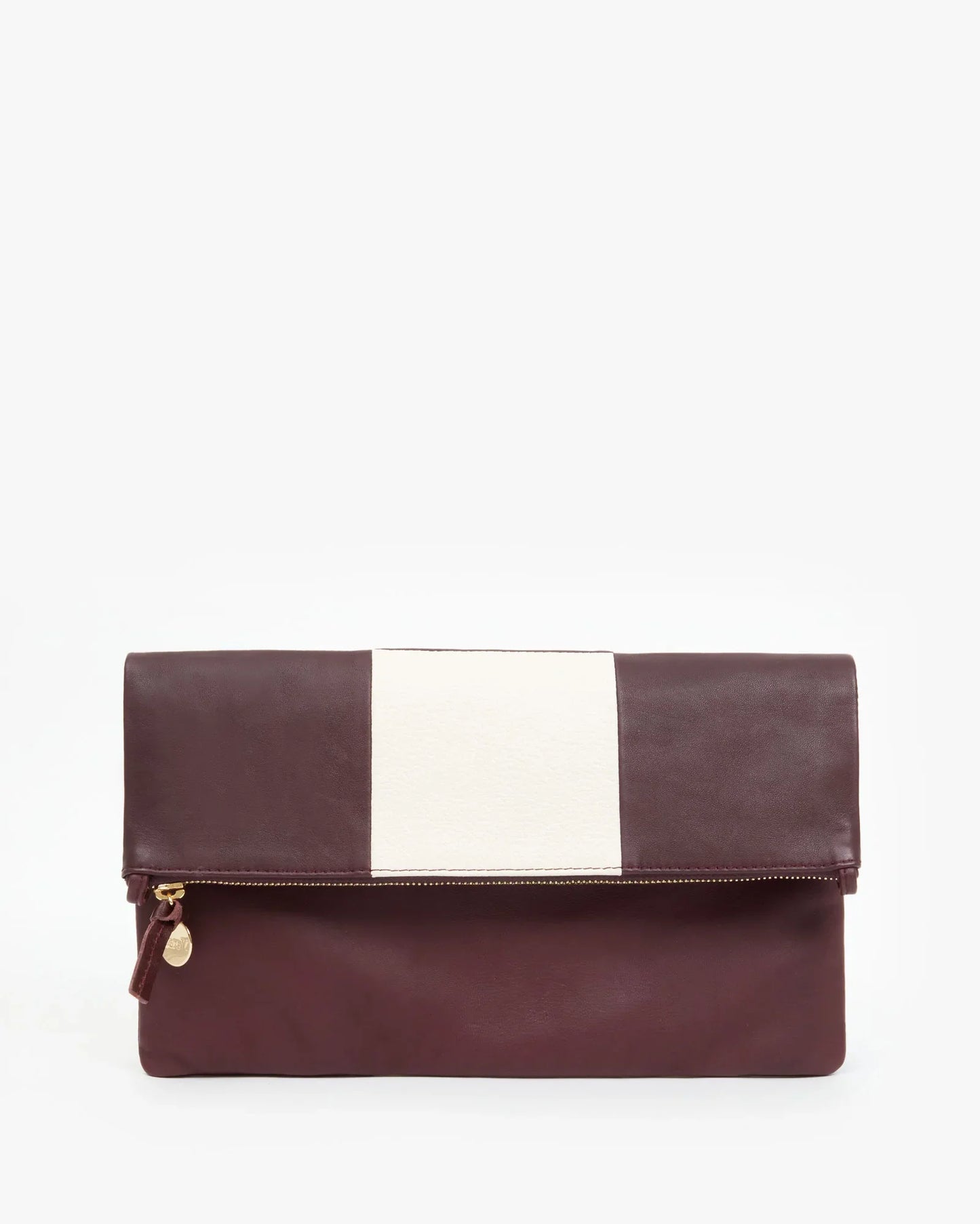 Clare V Foldover Clutch w/ Tabs, Tile Patchwork