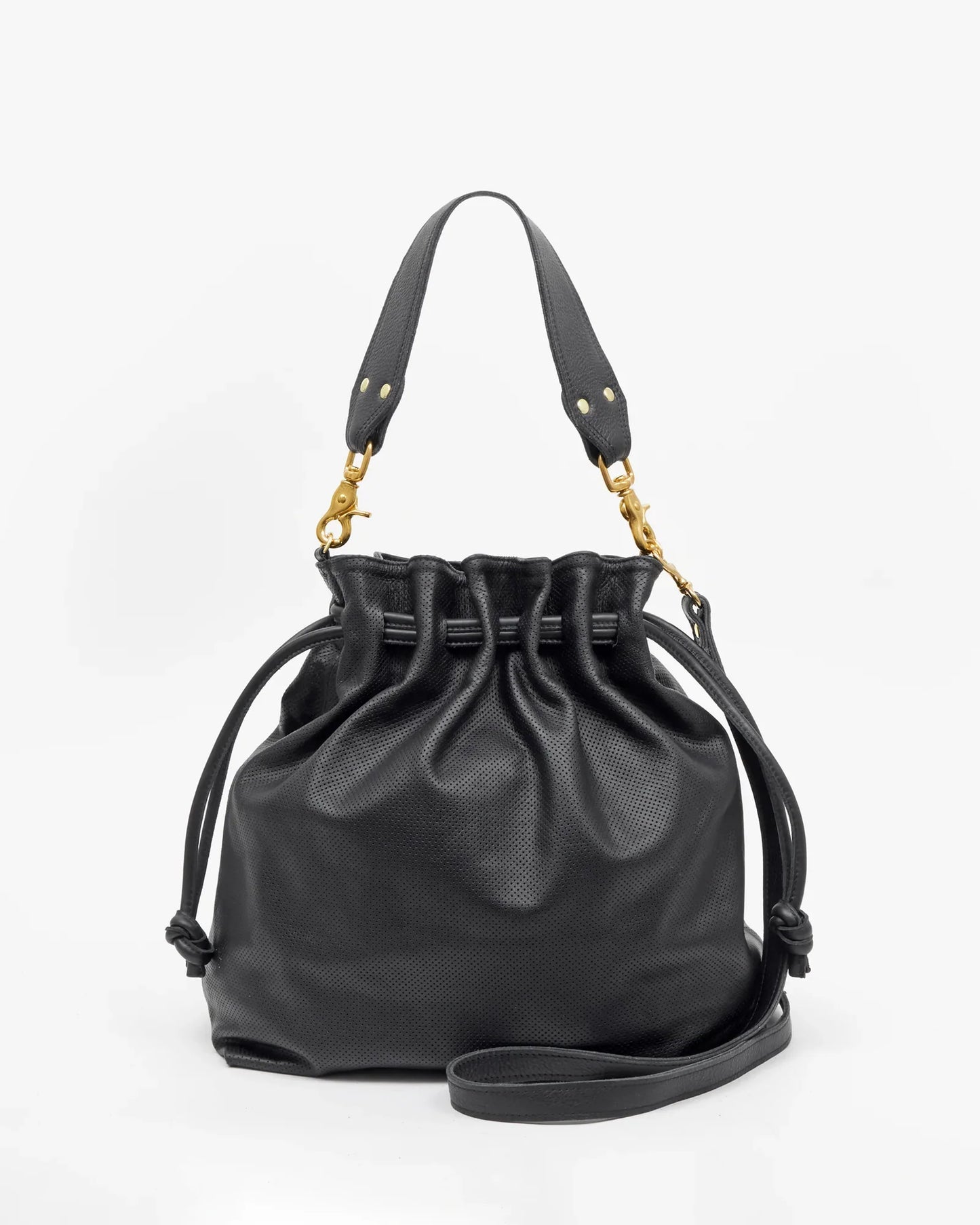 Clare V Moyen Henri, Soft Perf, Black