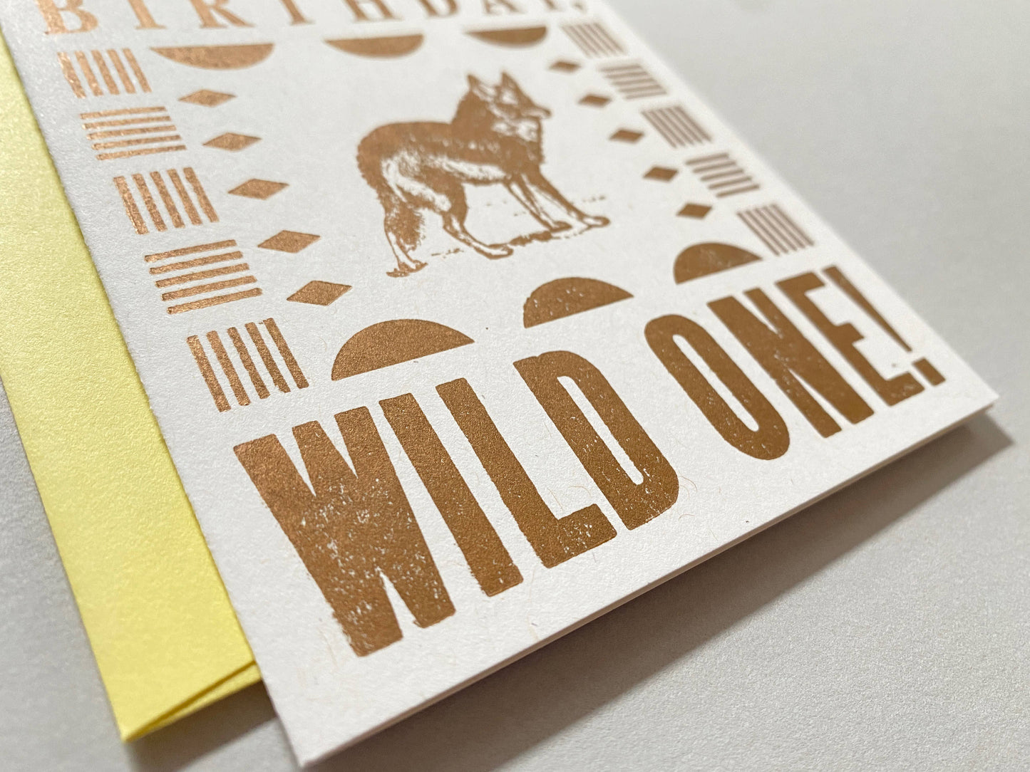 Runaway Press Letterpress Card, Happy Birthday Wild One