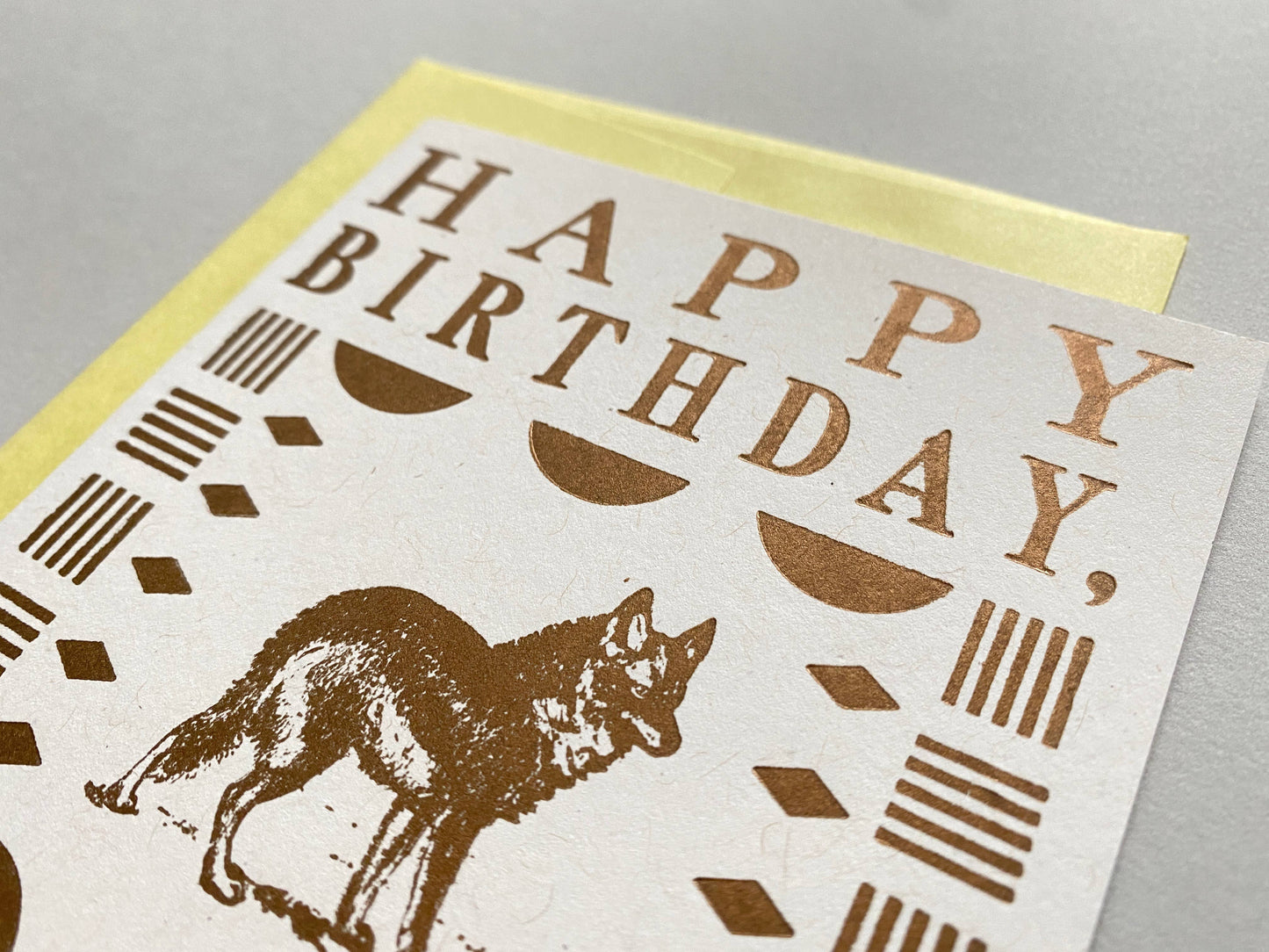 Runaway Press Letterpress Card, Happy Birthday Wild One