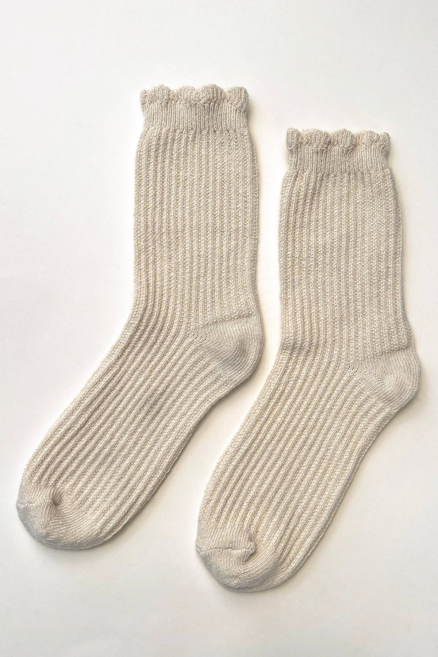 Le Bon Shoppe - Linen Scallop Socks - Multiple Options