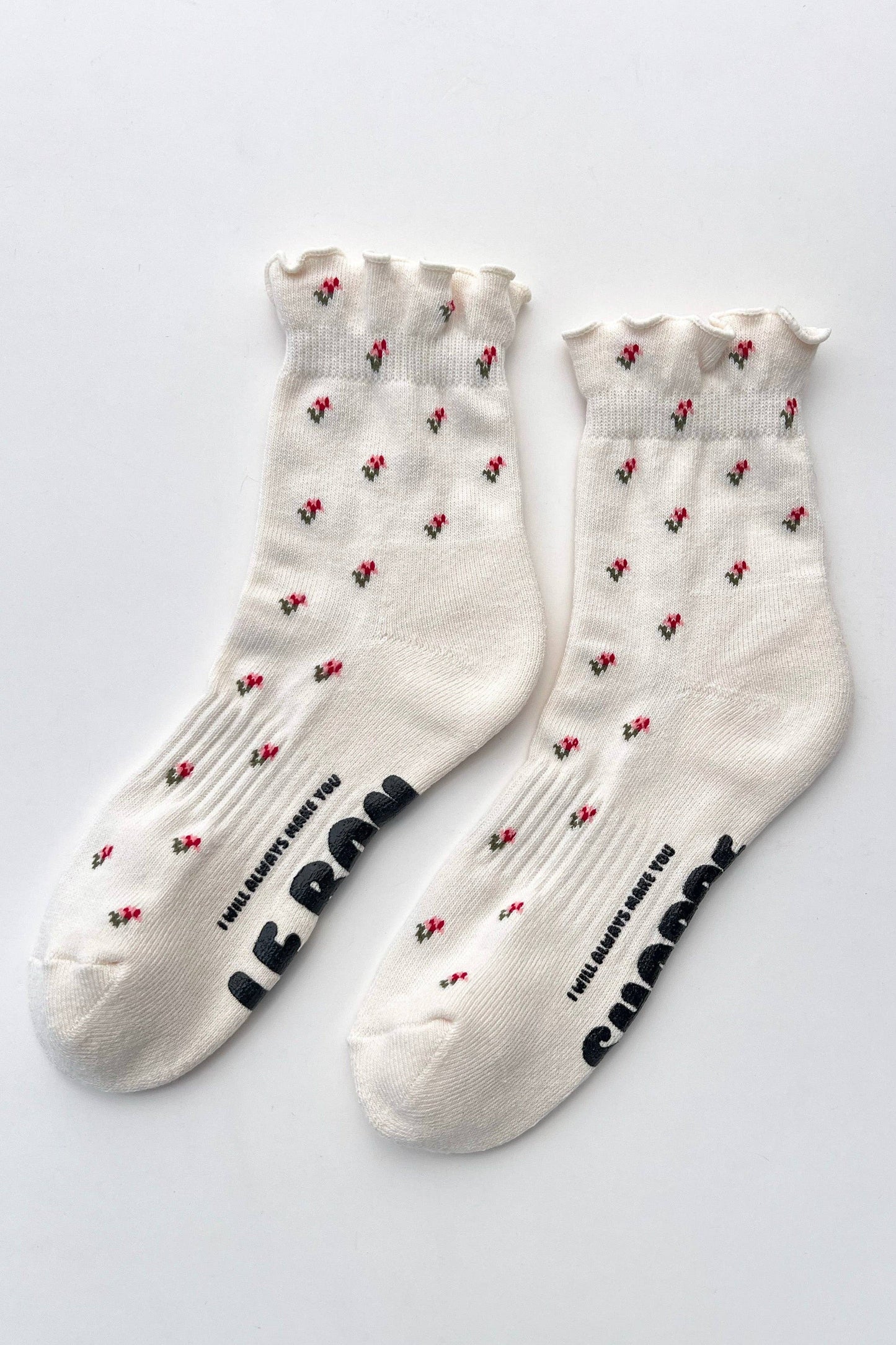 Le Bon Shoppe - Petal Ruffled Hugger Crew Socks