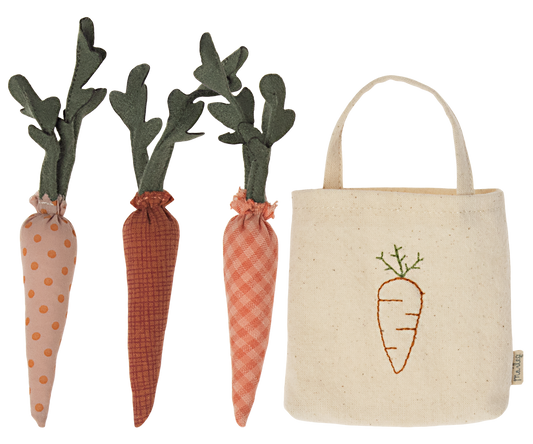 Maileg Carrots in Shopping Bag, Miniature